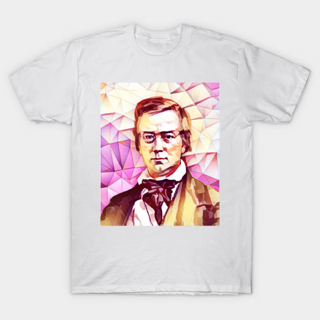 George Perkins Marsh Pink Portrait | George Perkins Marsh Artwork 15 T-Shirt by JustLit